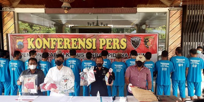 Di Jateng Berjudi dan Picu Kerumunan dari 7 Lokasi Judi, 16 Orang Ditangkap