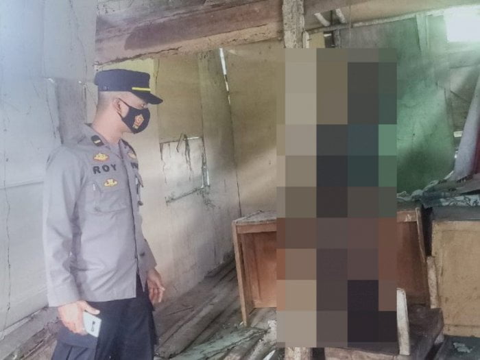 Geger Mayat Pria Membusuk Tergantung di Dalam Kedai di Lubuk Selasih Solok