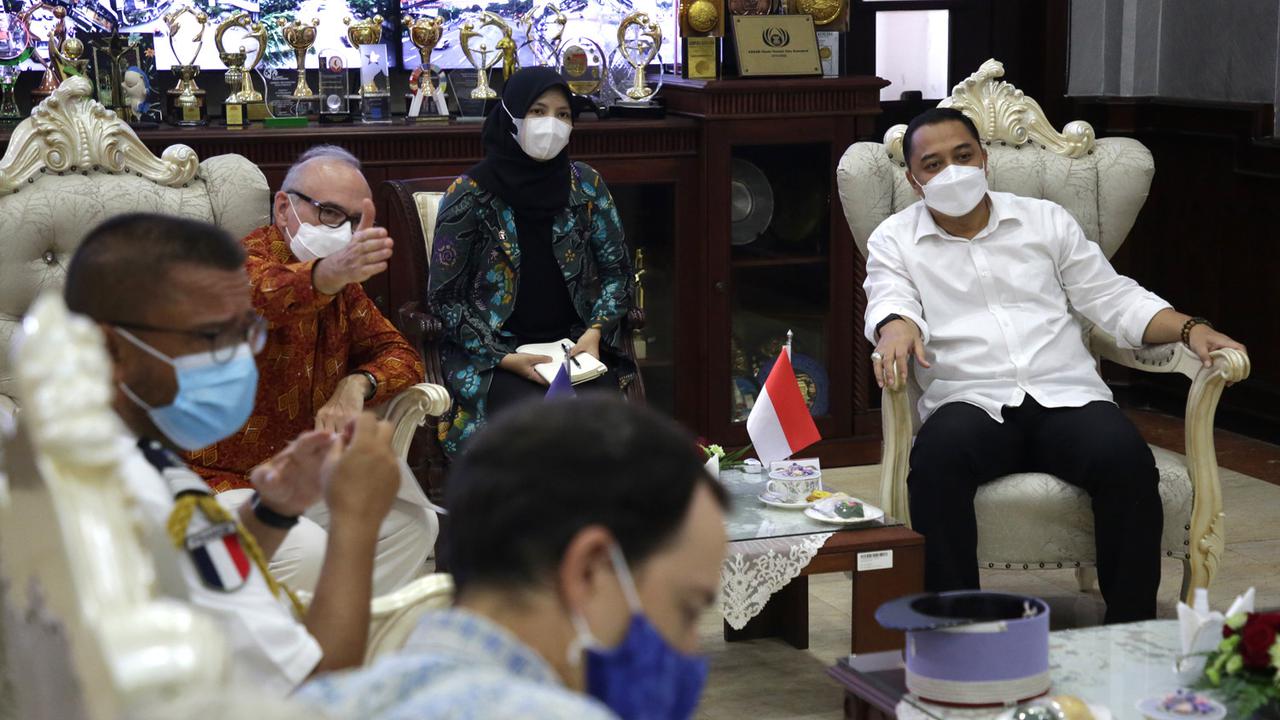Dikunjungi Dubes Prancis, Eri Cahyadi Berharap Investasi untuk Surabaya Meningkat
