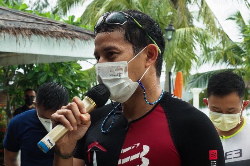 Sandiaga Pastikan Likupang Tuan Rumah Indonesia Triathlon Series 2021