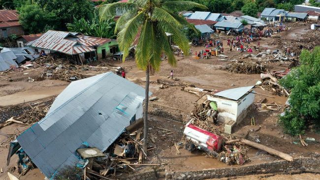 BNPB Update Korban Banjir NTT 181 Meninggal, 48 Hilang
