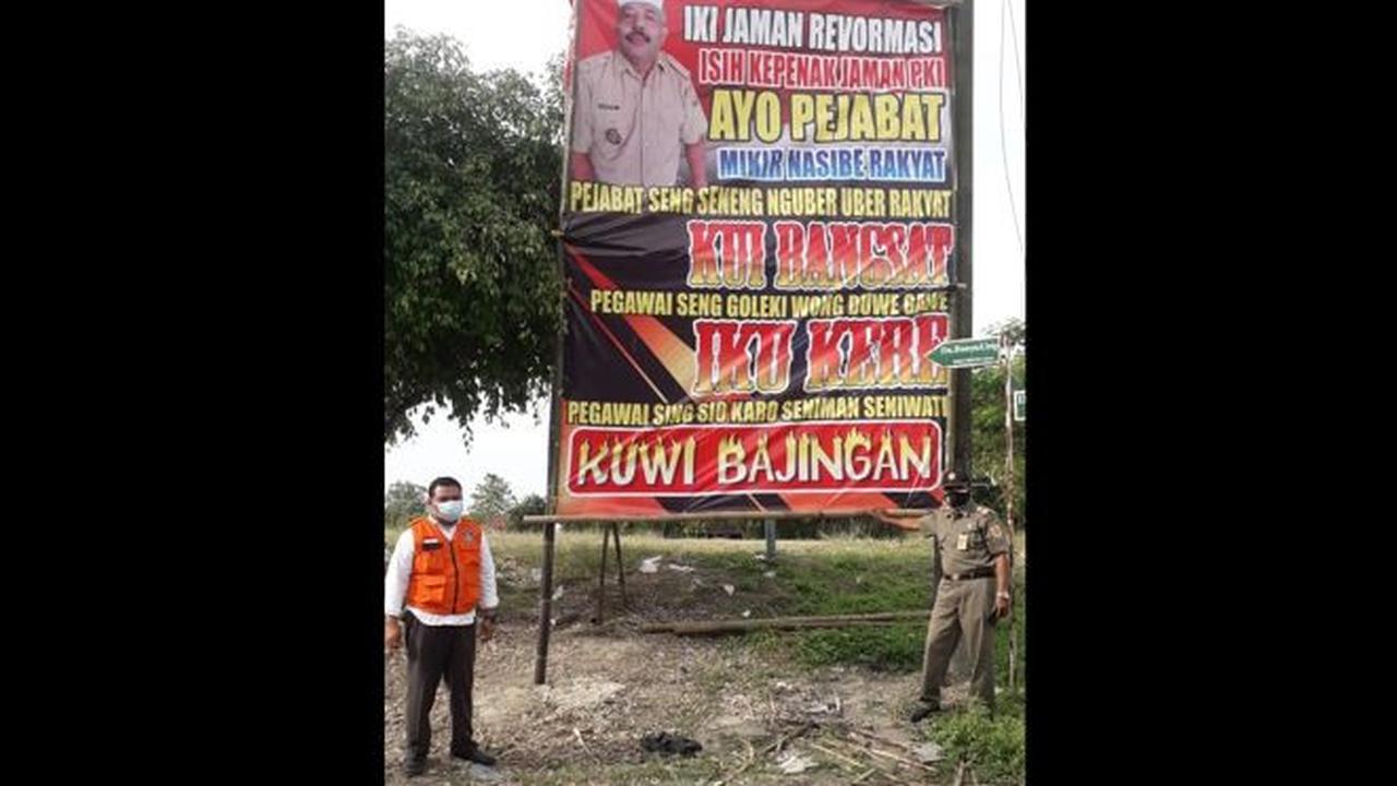 Geger Kades Jenar Sragen Pasang Baliho Maki Pejabat, Tak Percaya Covid-19