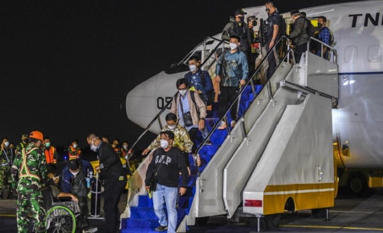 Pesawat TNI AU Evakuasi WNI dari Afghanistan tiba di Jakarta