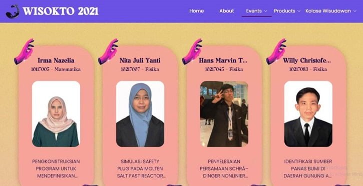 ITB Apresiasi Wisudawan Melalui Pameran Virtual Tugas Akhir Yang Dicetuskan Muhammad Hanif Ihsan Syuhada