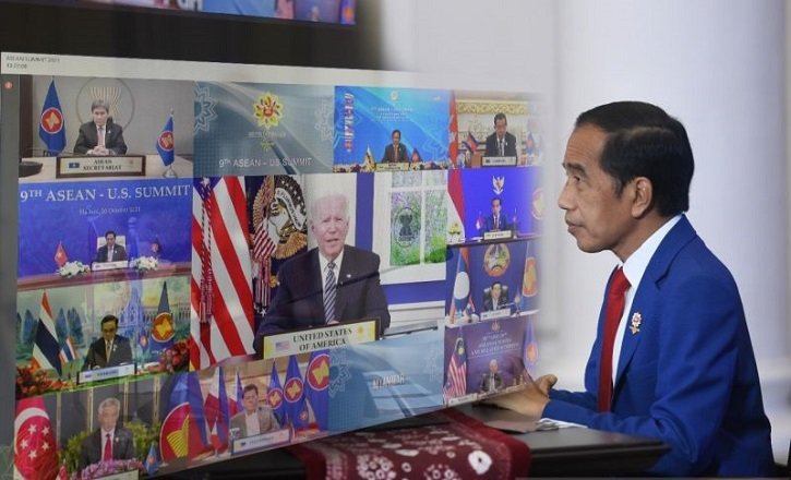 KTT ASEAN, Presiden Jokowi Sampaikan Tiga harapan Dalam Hubungan ASEAN-AS
