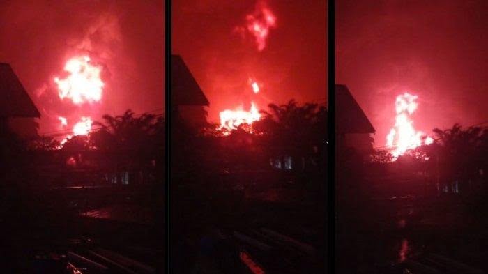 Kilang Minyak Pertamina Cilacap Terbakar