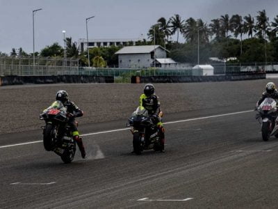 Aksi Pembalap MotoGP di Sirkuit Mandalika