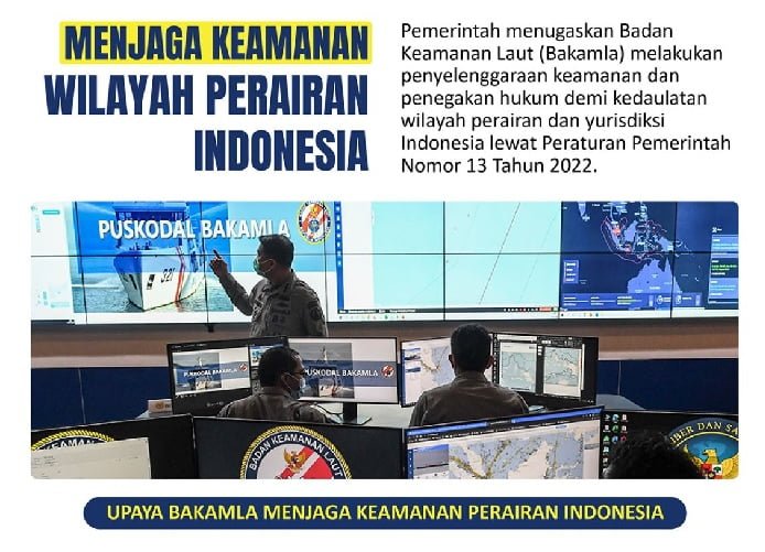 Bakamla Menjaga Keamanan Wilayah Perairan Indonesia