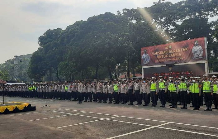 Terkait Aksi Mahasiswa Sebanyak 1.361 Personel Gabungan Jaga 4 Perbatasan Tangerang-Jakarta