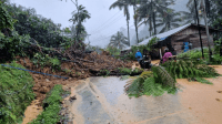 Akibat Longsor Akses Jalan Nasional Padang-Solok Lumpuh Total