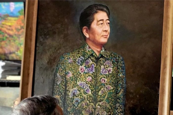 Dipo Alam Lukis Shinzo Abe Kenak