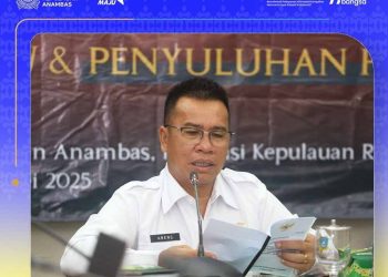 Bupati Kabupaten Kepulauan Anambas, Aneng. Sumber Foto: Facebook Prokompim Kepulauan Anambas