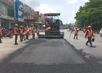 21 Badan Pengusahaan (BP) Batam merampungkan perbaikan ruas Jalan Gajah Mada di kawasan Tiban, tepatnya pada segmen depan Southlink dan dekat Jembatan Sei Ladi. Foto : Ist