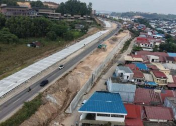 25 Peningkatan Jalan Gajah Mada segmen Landing Point Fly Over – Simpang Lalan Madani. Hingga 24 Agustus 2026, progres fisik pekerjaan telah mencapai 39,194 persen. Foto : Ist