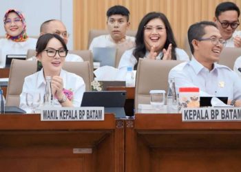Kepala BP Batam Amsakar Achmad hadir didampingi Wakil Kepala BP Batam Li Claudia Chandra. (Foto : Ist)